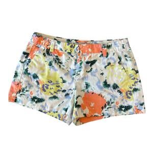 GAP Floral 100% Cotton Chino Shorts Women's size 2 Summer Vacay
